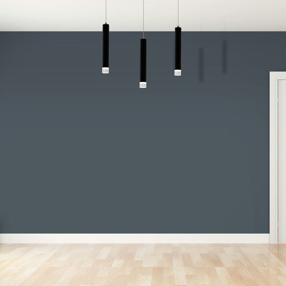 image 1 of Milagro Pendant Lamp Carbon 3X5W Led Black