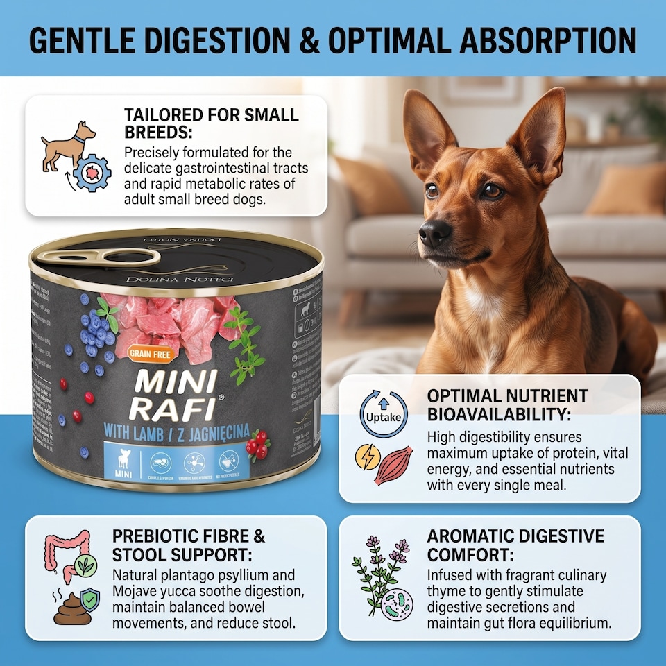 Rafi Mini Complete Wet Dog Food Lamb Grain Free Small Breed Adult 185g ...