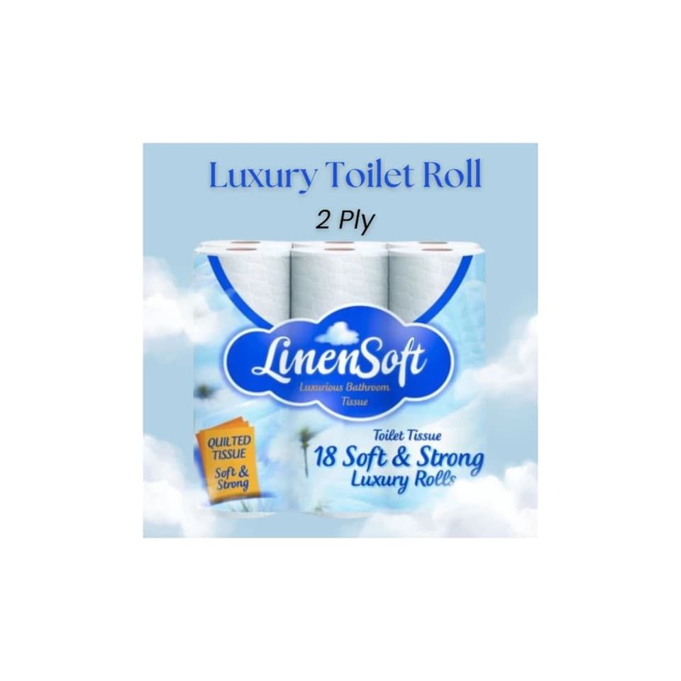 image 1 of 54 Rolls (3 x 18 Pack) Linen & Soft Strong Toilet Roll Bundle