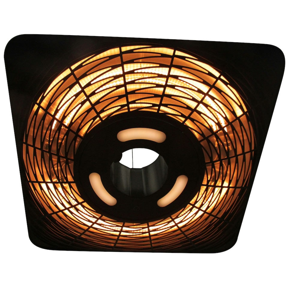 image 1 of Outsunny 2000W Patio Electric Hanging Ceiling Heater Halogen Remote Aluminium