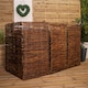 image 1 of 1.16m x 1.83m Triple Garden Patio Willow Wheelie Bin Screen Hideaway