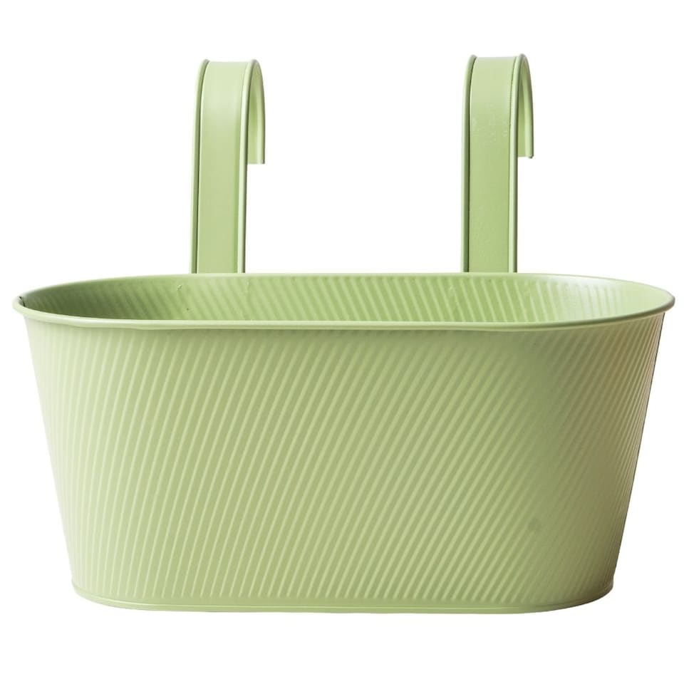 FabFinds Over Fence Lined Planter Spring Green 26.5cm