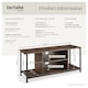 image 6 of TV Stand - lowboard cabinet with 4 compartments, adjustable shelf | Brown | Industrial wood dark, rustic | 110 x 40 x 50,50 cm | 1