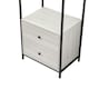 image 5 of Alva Open Wardrobe with 2 Drawers White | White Oak