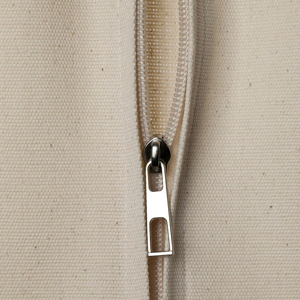 image 1 of Deluxe 100% Natural Zipped Cotton Suit Cover (Approx. 99 x 60cms) Cream