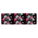 image 1 of Pattern of Pink and White Flowers (Runner Rug) Black