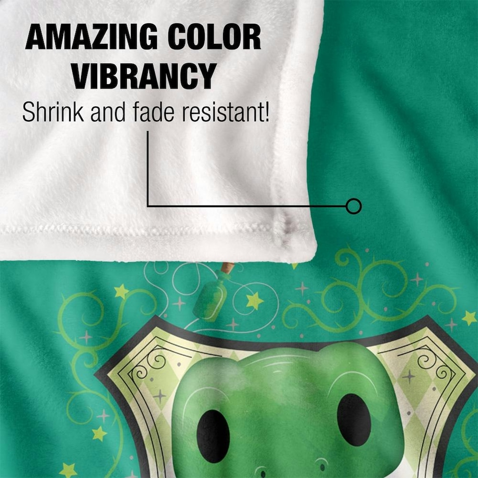 image 1 of Harry Potter Slytherin Cute Blanket - Multicoloured - One Size