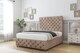 image 3 of Sloomy Watson Mink Naples Divan Bed Base 2 Drawers Left Side With 26 Inch Strutted Headboard & 12 Inch Matching Footboard | Brown | Mink | Small Double | 1