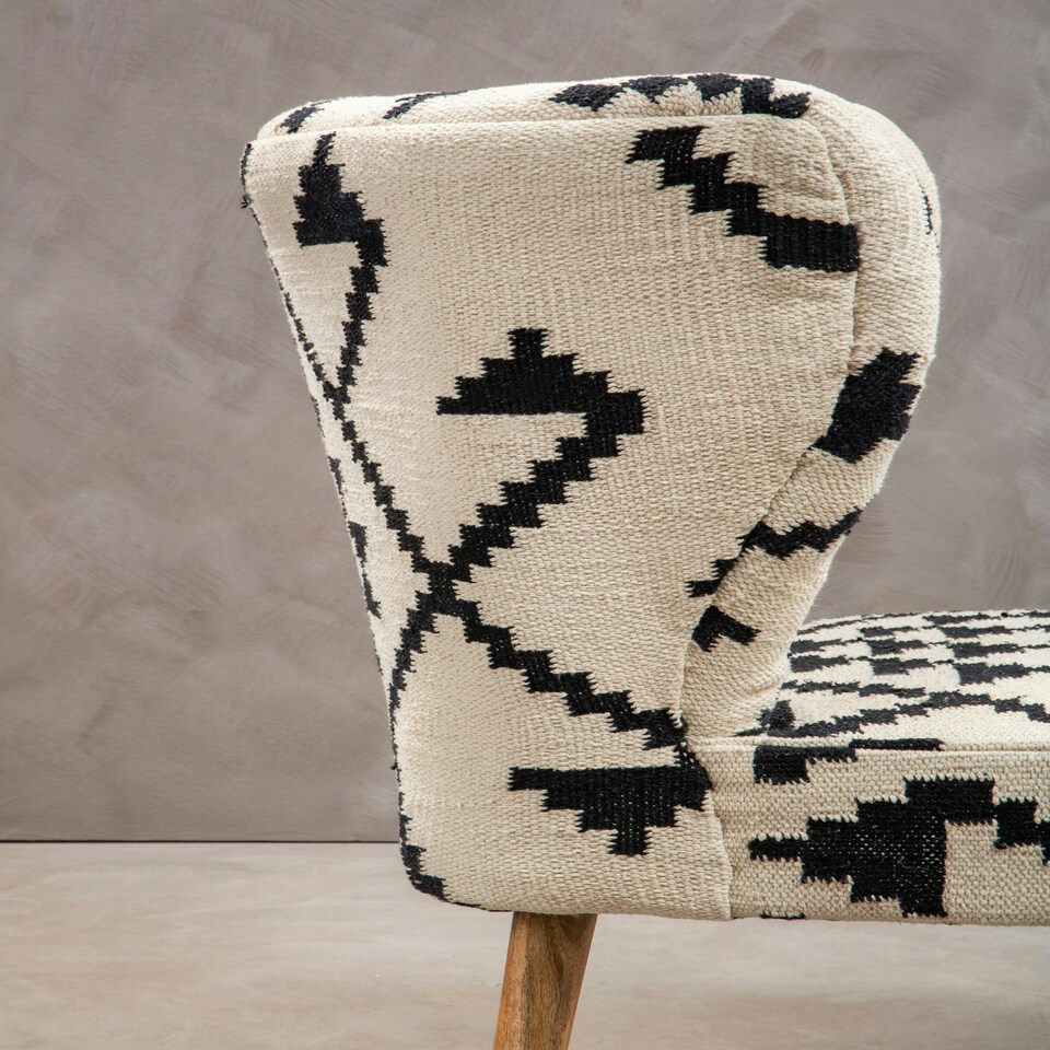 image 1 of Cefena Berber Style Mango Wood Chair Multi