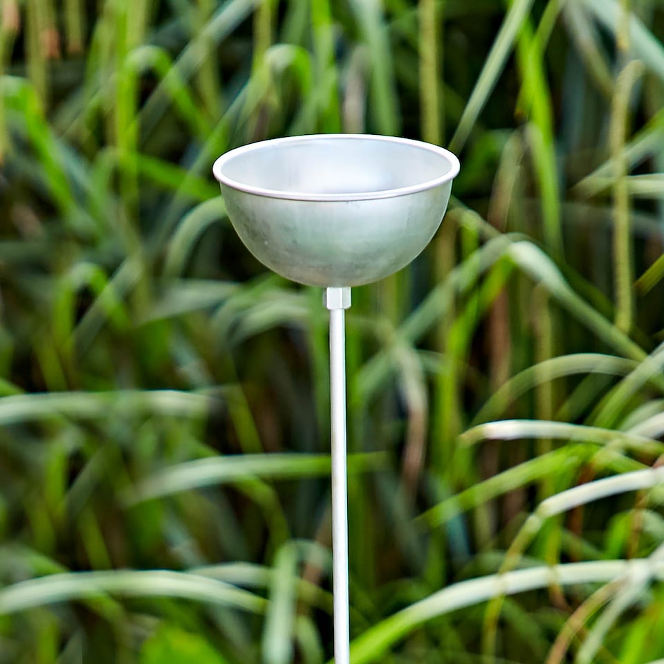 image 1 of Recycled Iron Silver Rain Catcher