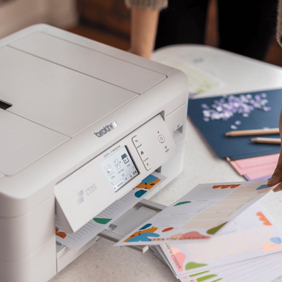 image 1 of Brother DCP-J1800DW Multifunction Printers - 512MB - White
