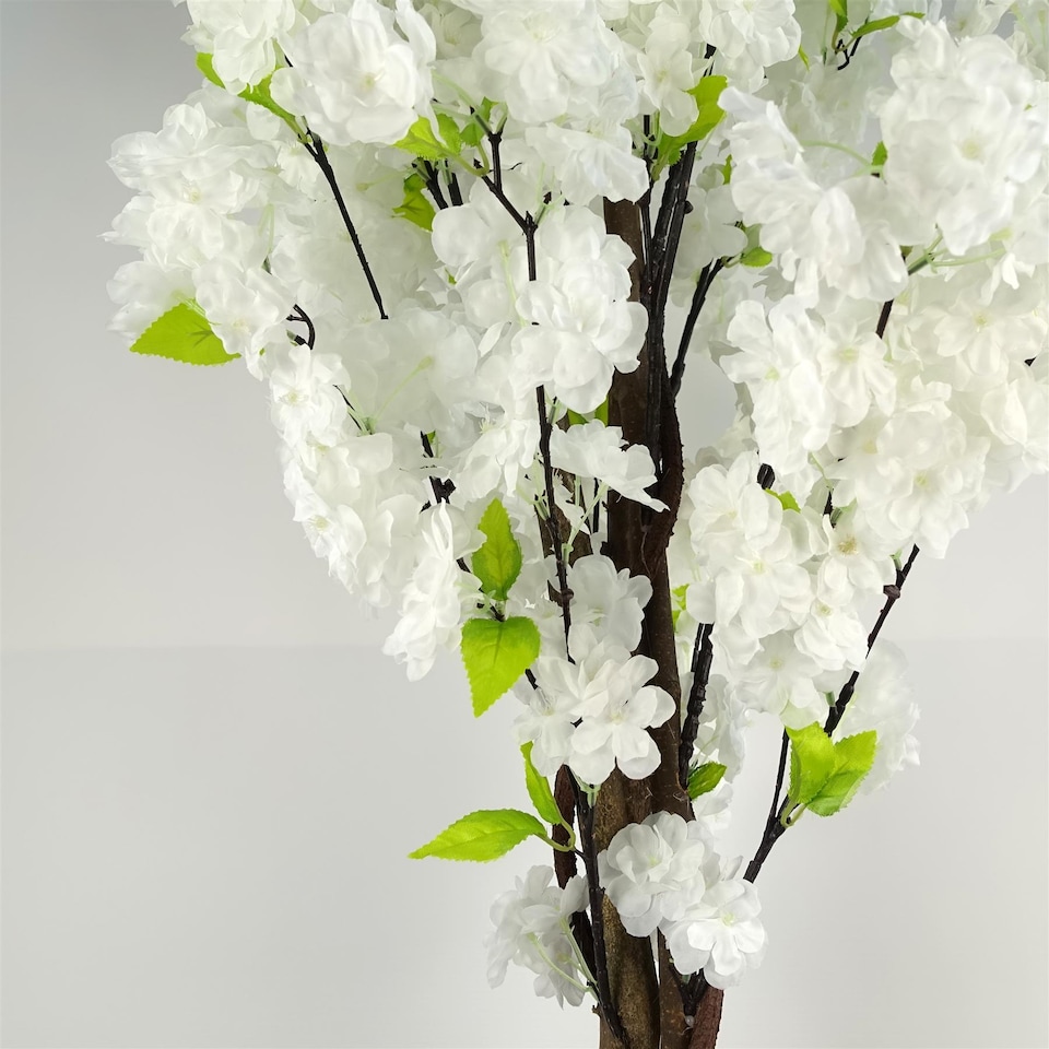 image 1 of 150cm Artificial White Cherry Blossom Tree