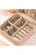 image 3 of Living and Home Portable Jewelry Organizer Box with Multiple Compartments-Pink | Pink