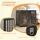 image 4 of PawHut Dog Crate Furniture with Anti-Chew Resistant Mesh for Medium Dogs 
