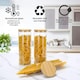 image 5 of Set of 3 2200ml Clear Cylinder Spaghetti Glass Storage Jars