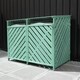 image 2 of Wooden Double Wheelie Bin Storage - Green