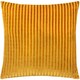 image 2 of Paoletti Savoy Stripe Velvet Cushion | Gold | Gold