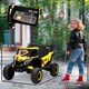 image 5 of AIYAPLAY 12V Kids Ride On Car, Electric Car for Kids UTV with Remote Control, Slow Start, Suspension System, LED Lights, Music, USB Port, for Boys Girls 3-5 Years | Yellow