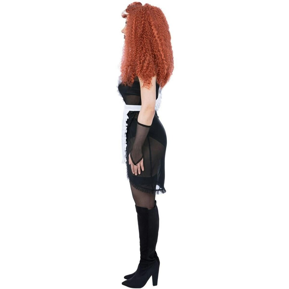 image 1 of The Rocky Horror Picture Show Womens/Ladies Magenta Costume Set - Black/White - S S