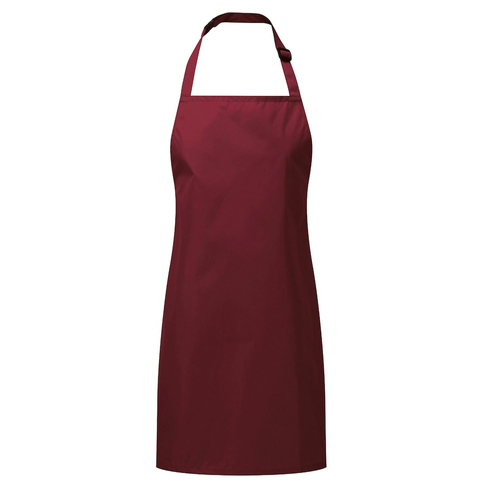 image 1 of Premier Childrens/Kids Waterproof Full Apron - Burgundy - 3-6 Years