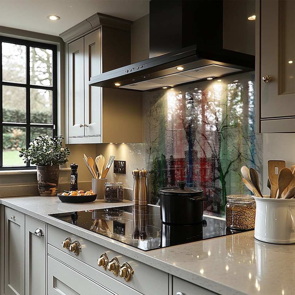 image 1 of Metro Splash Back | White