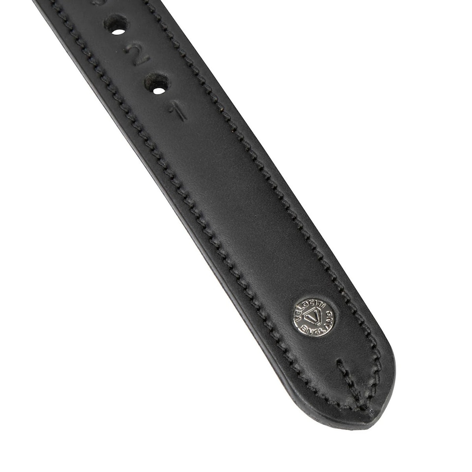 image 1 of Velociti Lusso Logo Horse Stirrup Leathers | Black | Black | 48in x 0.75in | 1