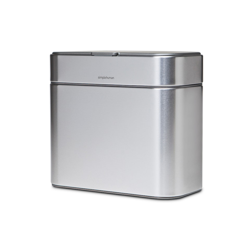 image 1 of Simplehuman 4L Compost Caddy and Food Waste Bin, Brushed Stainless Steel