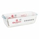 image 1 of Rectangular Mould Quttin 63079 1,7 L Glass 28,2 x 11,6 x 7,7 cm (6 Units) N/A