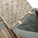 image 3 of Set of 2 Antique Wash Corner Linen Basket with Grey Sage Lining | Grey | Grey