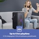 image 3 of GEEPAS Karaoke Machine RGB Lights Bluetooth Speaker With Mic Black
