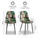 image 5 of VonHaus Leighton Palm Print Set of 2 Dining Chairs