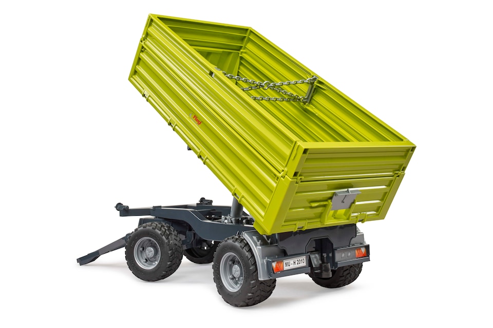 image 1 of Bruder Fliegl Three way tipp. trailer with removable top Detailed Vehicle & Playset Model