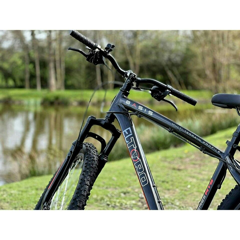 image 1 of Basis El Toro Hardtail Mountain Bike, 27.5in Wheel - Black/Red