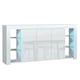 image 1 of White Sideboard 164cm Gloss Doors Free LED Modern Storage Unit | White