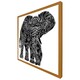 image 5 of Elephant silhouette (Picture Frame) White | M