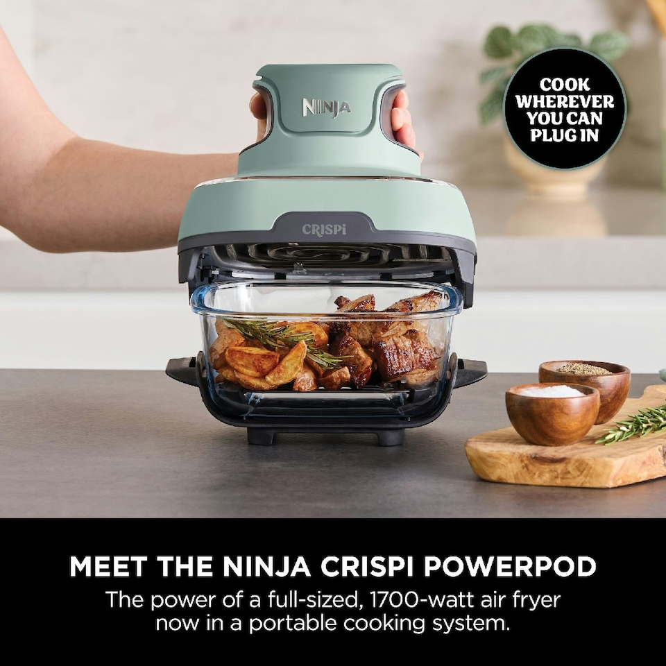image 1 of Ninja CRISPi 4 in 1 Portable Air Fryer Sage FN101UKSG
