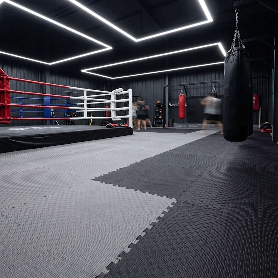 image 1 of 40mm Premium Reversible EVA Tatami Foam Mats | Black | Pack of 24