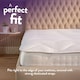 image 4 of Slumberdown Sleep Soundly Mattress Topper, 2.5cm, Single | White | Single