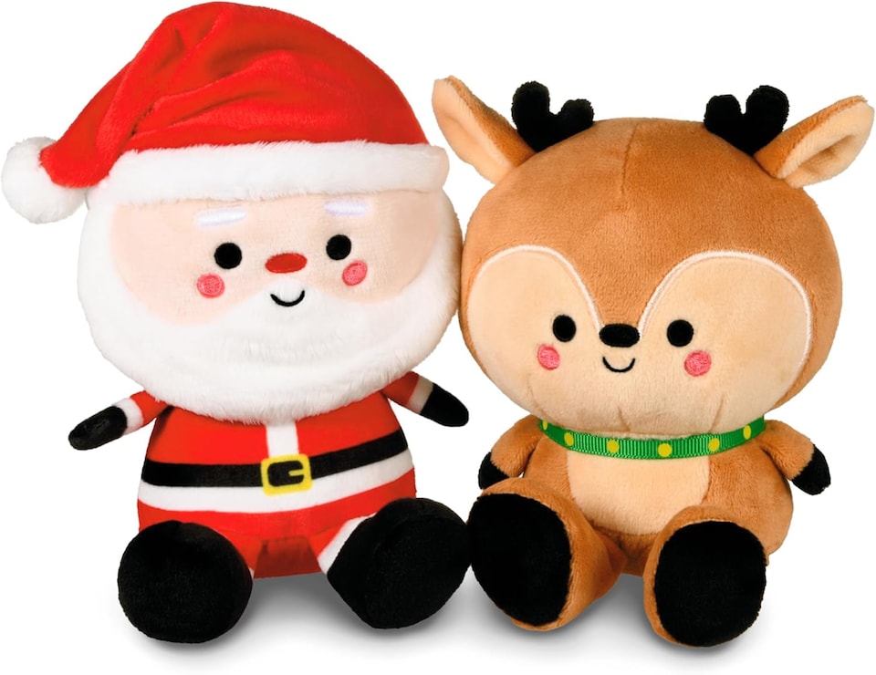 image 1 of Better Together Santa and Reindeer Pair Set of 2, Christmas Best Friend