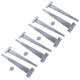 image 1 of 16in / 400mm Heavy Duty T Tee Hinges For Shed + Garden Gates Zinc Plated 8pc