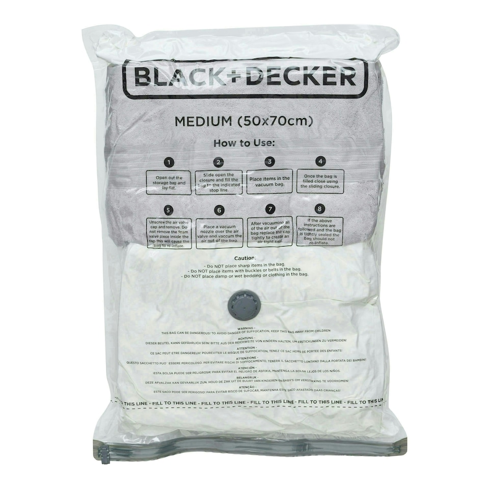 image 1 of BLACK+DECKER Vacuum Storage Bags Medium