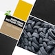 image 8 of Nicoman Ribbed Harmony Entrance Doormat 120x80cm | Black | 120x80cm