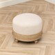 image 1 of Voyage Mabel Oak Wooden Footstool