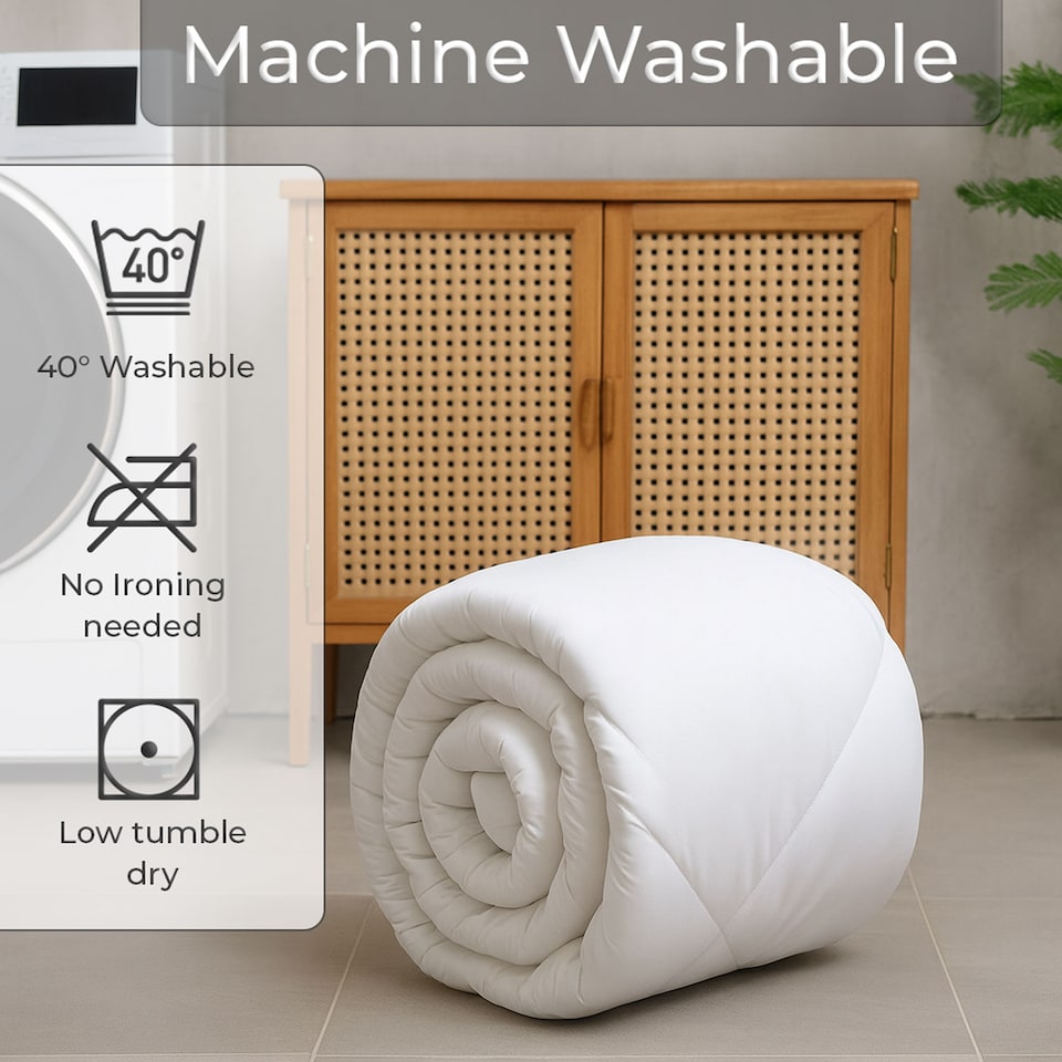 image 1 of Neo Mattress Topper Soft Memory Foam Plush Bounce Fibre Breathable Diamond Quilted Fabric Elastic Anti Slip Corner Straps Secure Fit All UK Bed Sizes | White | White | Small Double | 1