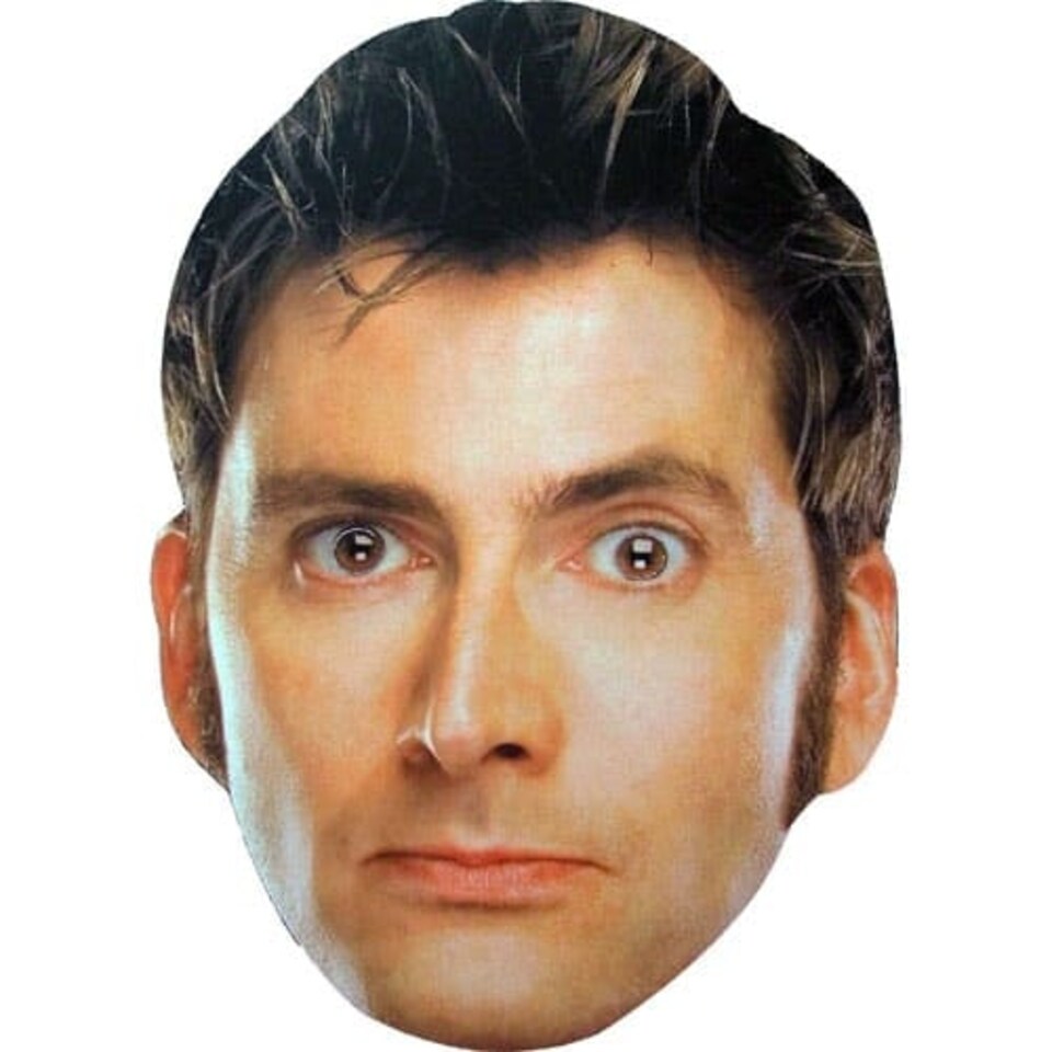 Dr Who The 10th Doctor Cardboard Face Mask