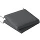 image 1 of Outsunny 2Pcs Garden Chair Cushions, Waterproof Seat Pads | Grey | Dark Grey | 50 x 50 x 7 cm