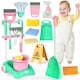 image 1 of Kids Cleaning Trolley Set - Housekeeping Pretend Play Set with Broom, Mop, Brush & Dustpan - Fun Cleaning Toys for Boys & Girls Aged 3-6, Perfect Gift for Toddlers