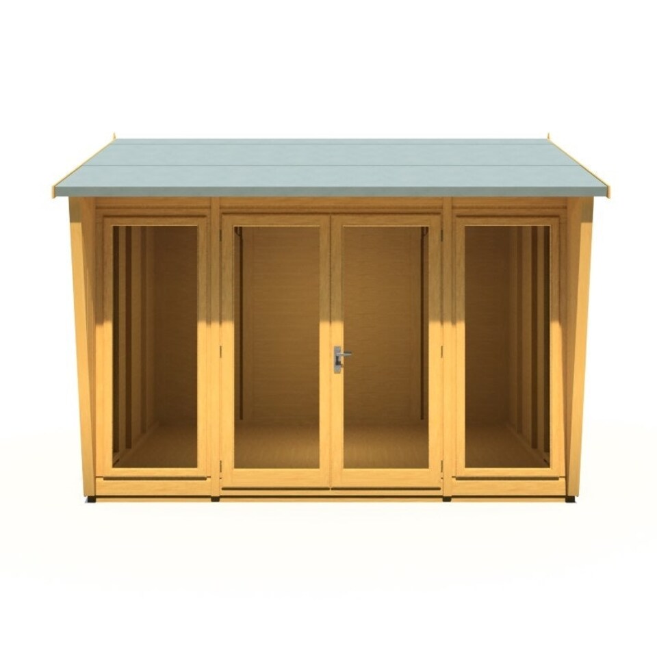 image 1 of Burghclere 10 x 8 Feet Summerhouse - L294.3 x W320.8 x H241 cm Brown
