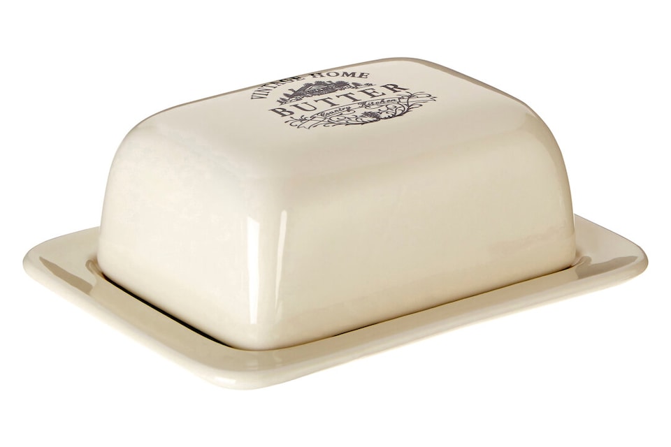 image 1 of Vintage Home Cream Butter Dish