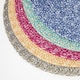 image 7 of Homescapes Green Handwoven Round Placemats Set of 4 Green